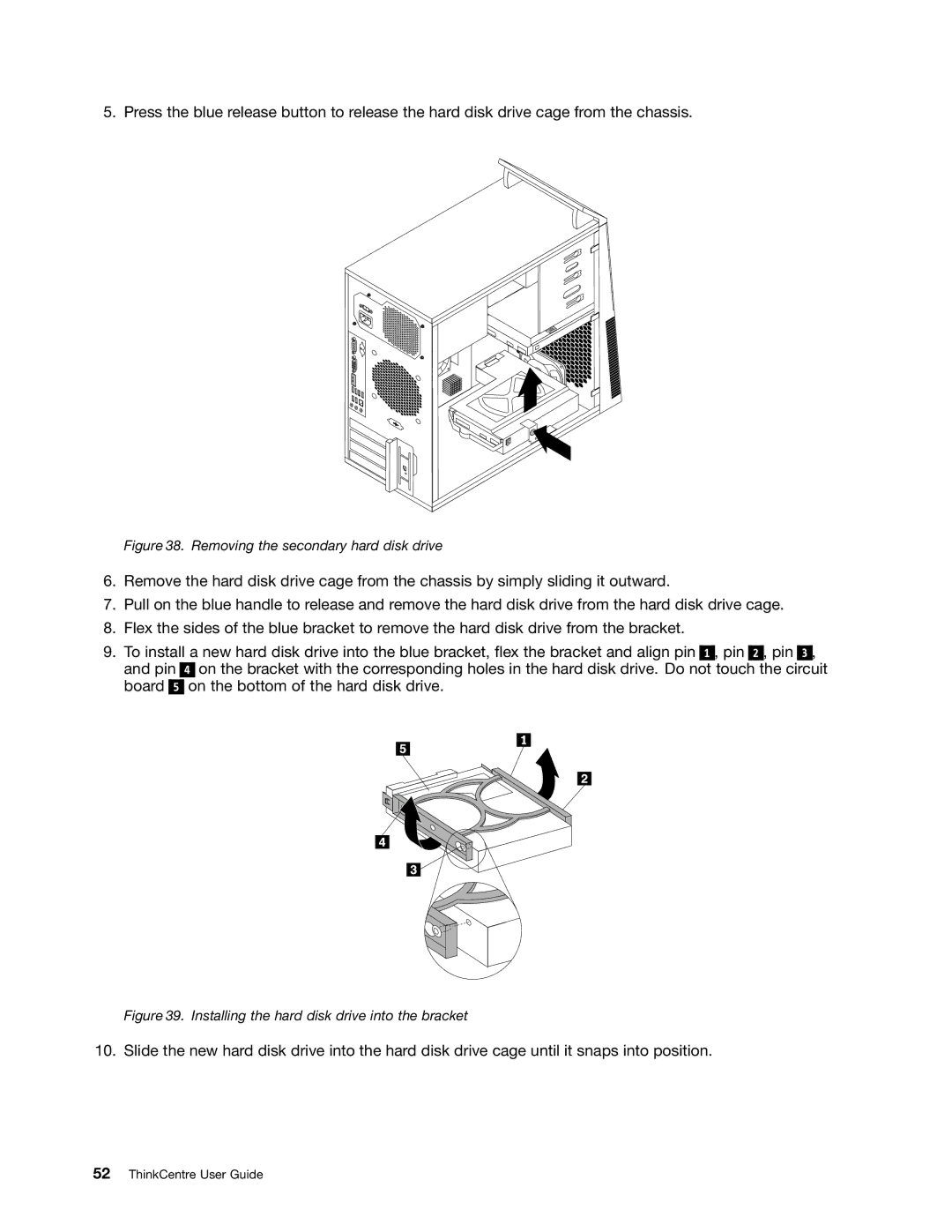 Lenovo 1987, 1993, 1995, 1986, 1985, 1994, 1982, 1983, 1990, 1992 manual Removing the secondary hard disk drive 