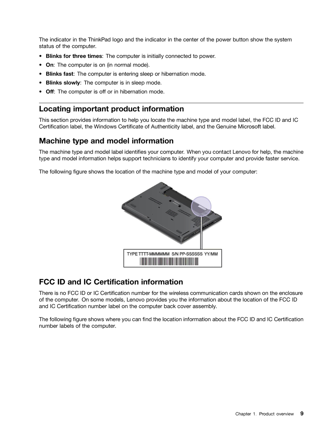 Lenovo 20AQ004JUS, 20AQ006HUS manual Locating important product information, Machine type and model information 