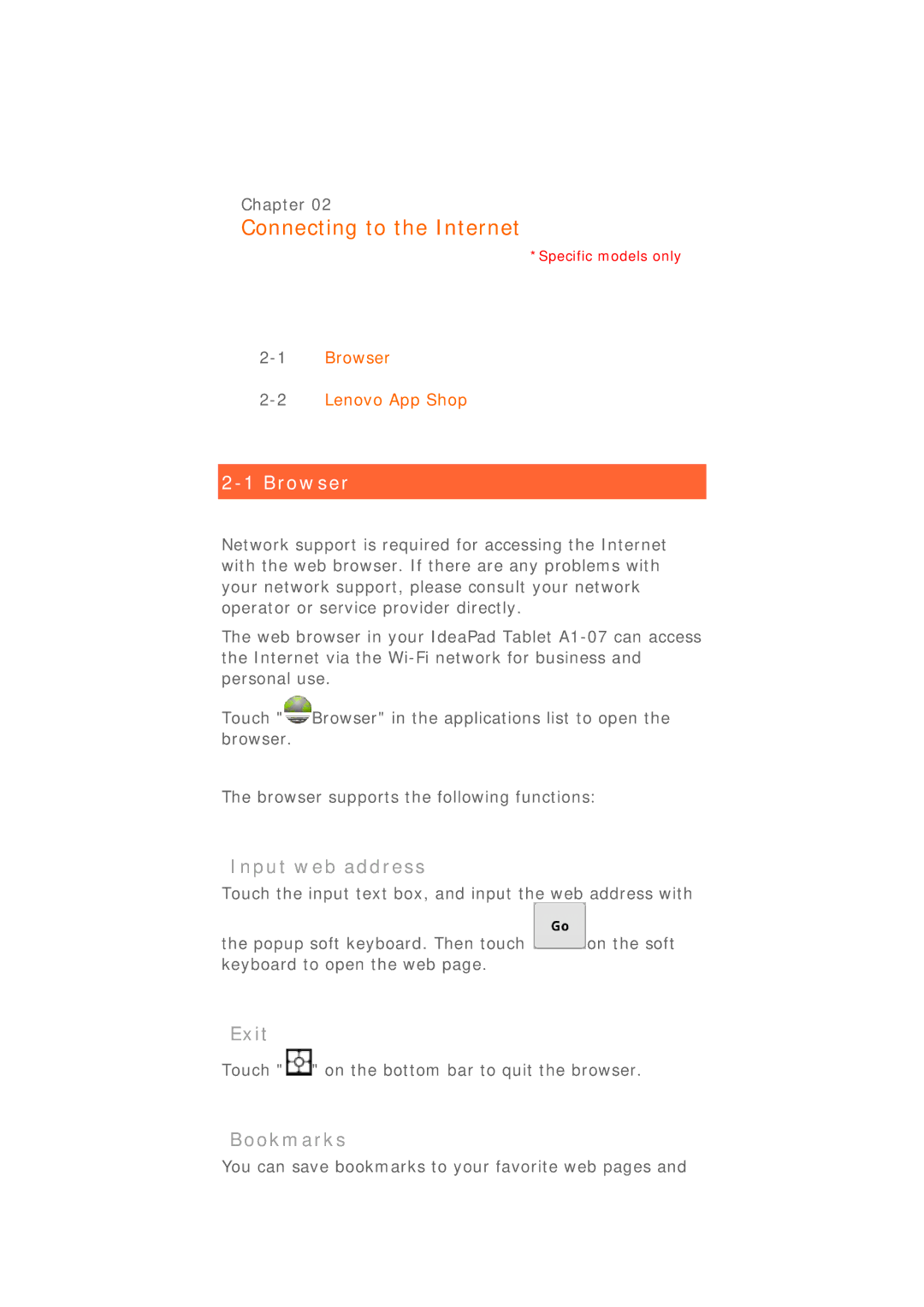 Lenovo 22282EU manual Connecting to the Internet 