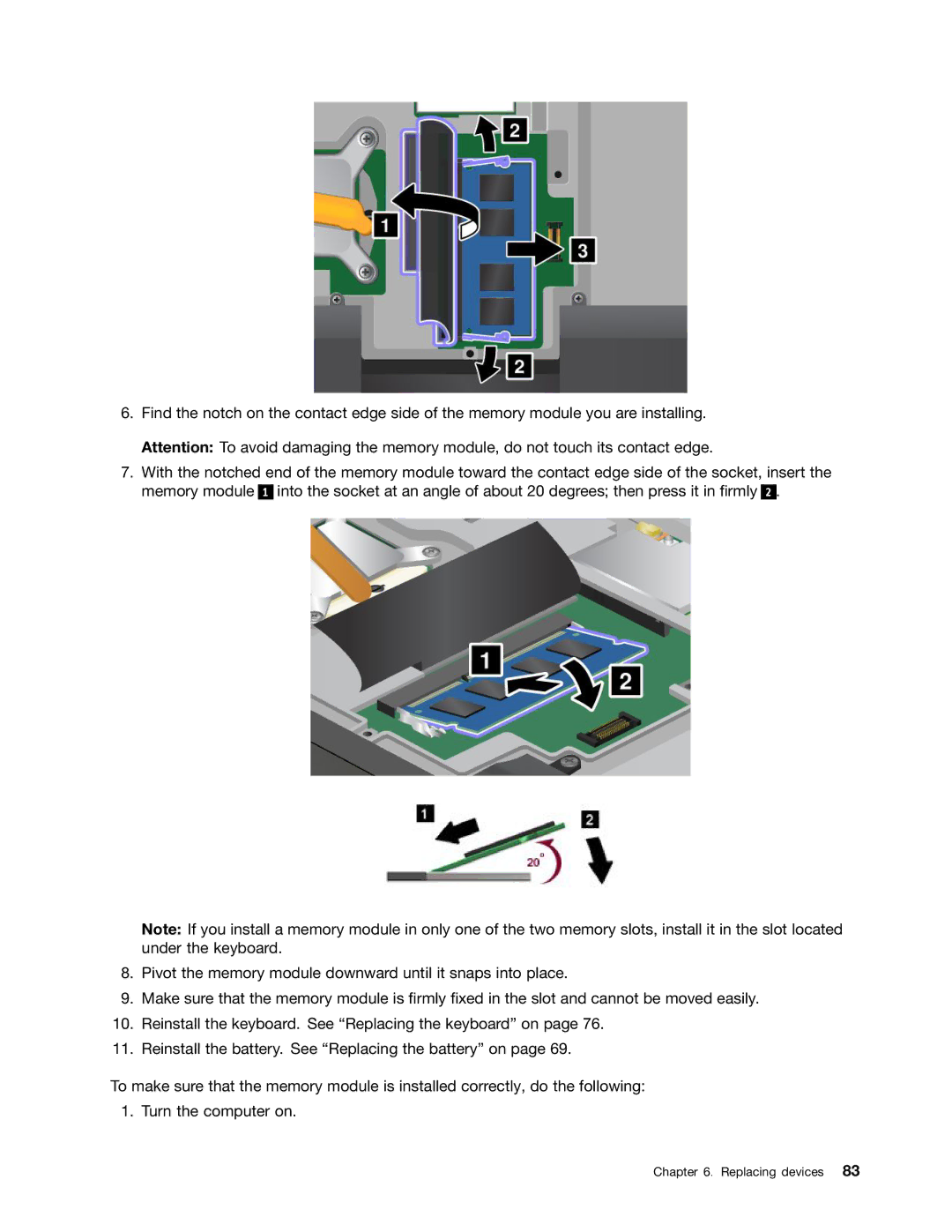 Lenovo 2344BMU manual Replacing devices 