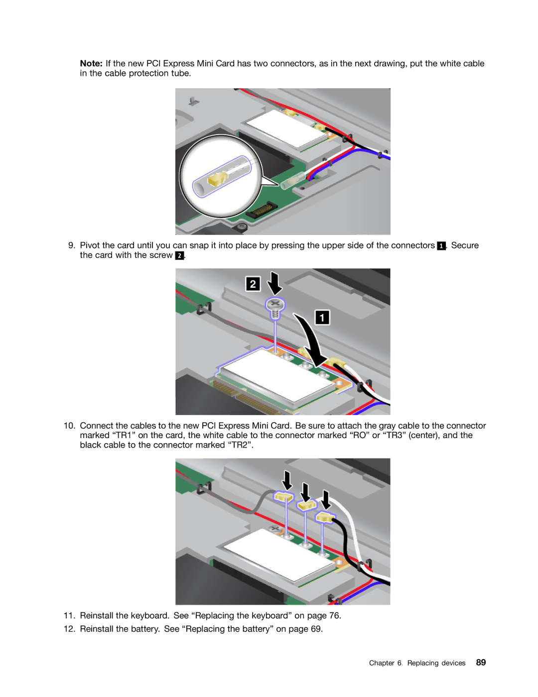 Lenovo 2344BMU manual Replacing devices 