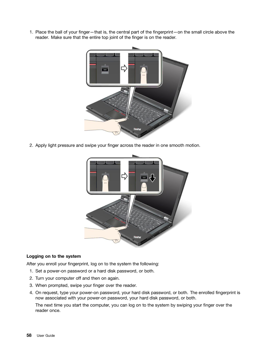 Lenovo 2344BMU manual Logging on to the system 