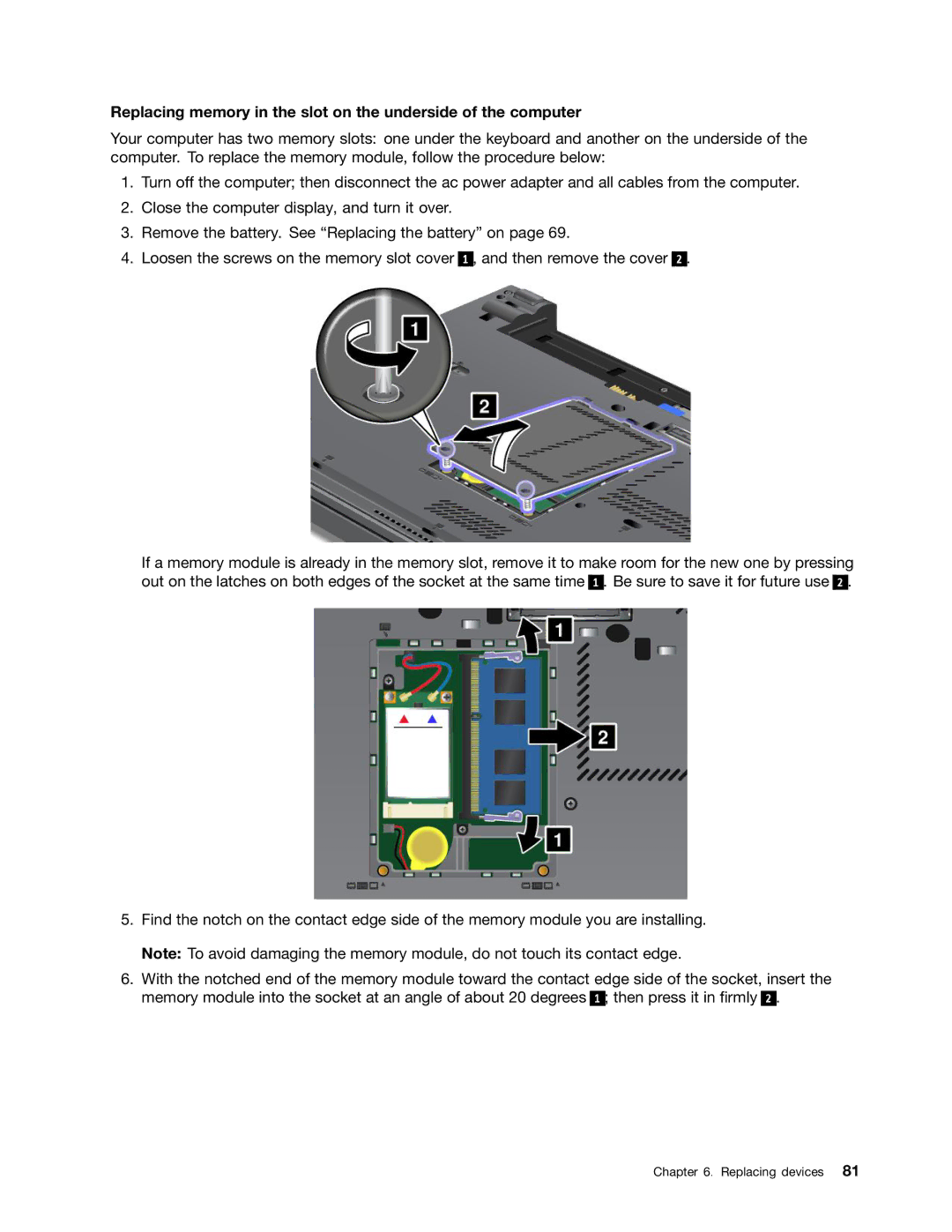 Lenovo 2344BMU manual Replacing devices 