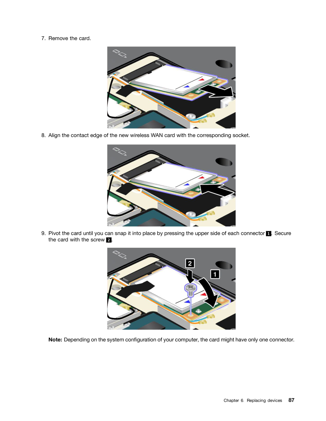 Lenovo 23539KU manual Replacing devices 