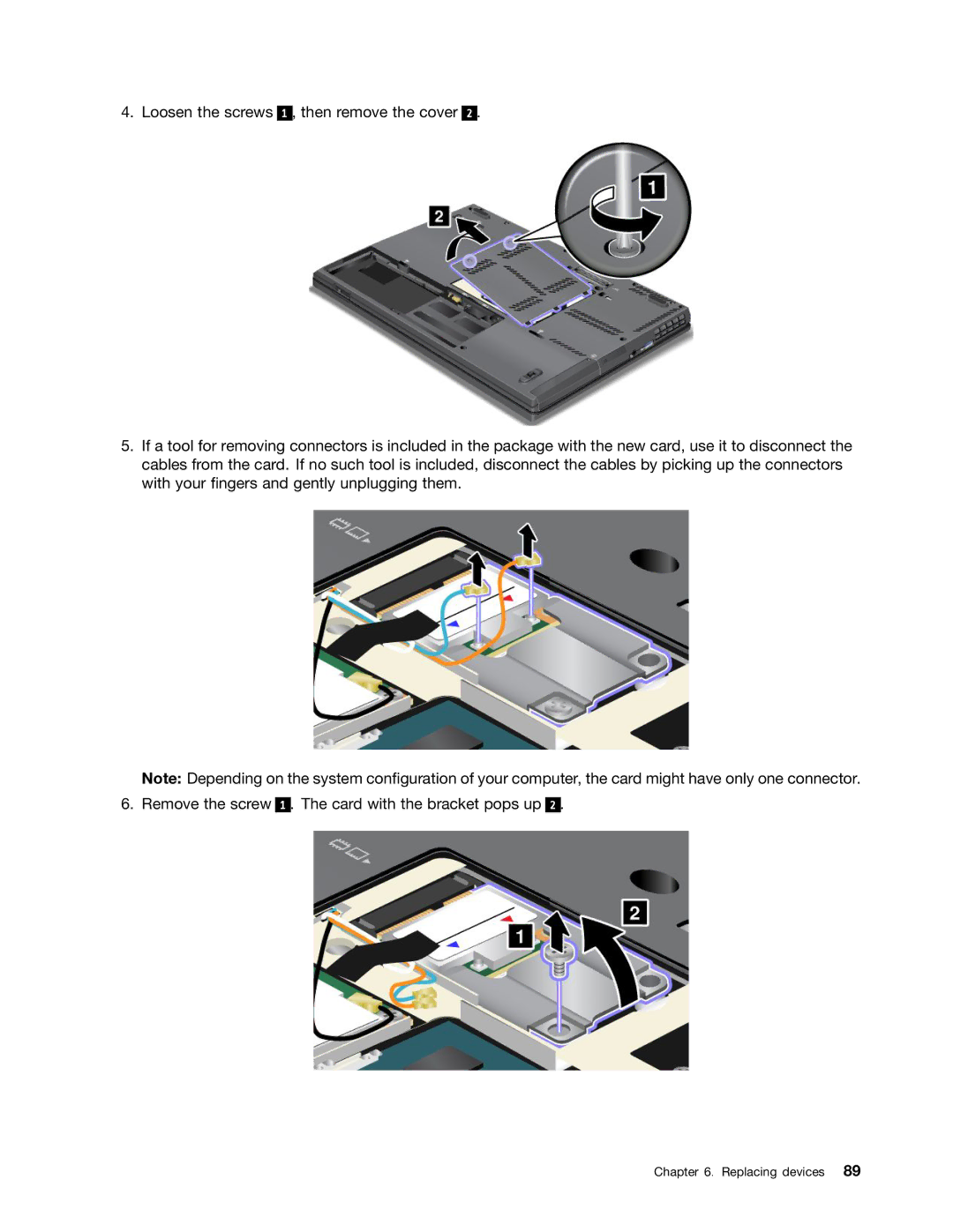 Lenovo 23539KU manual Replacing devices 