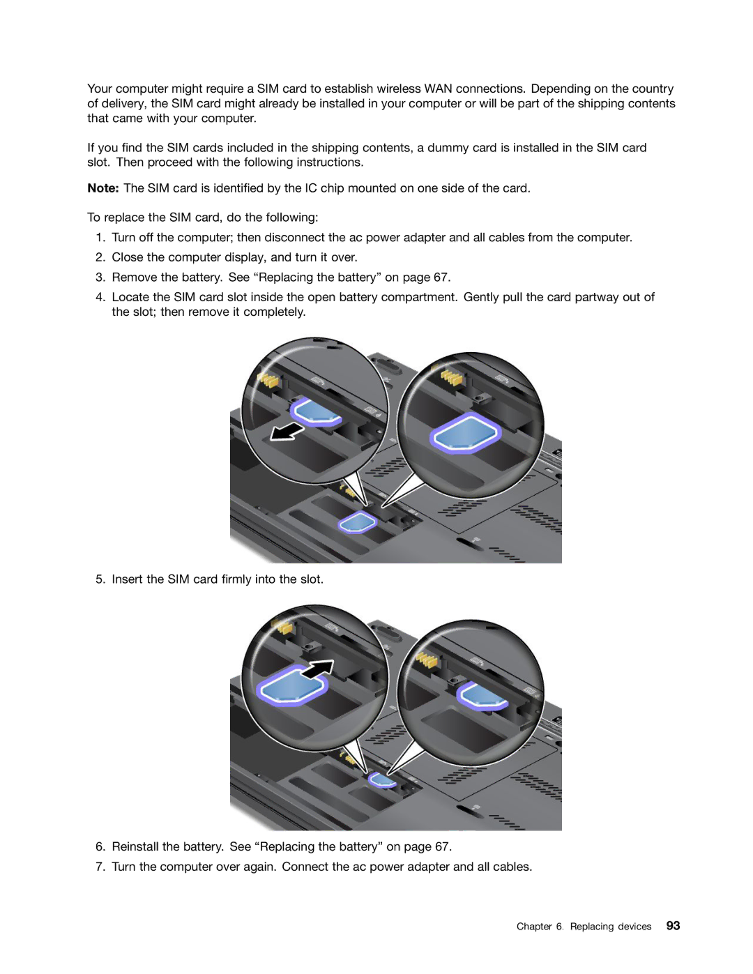 Lenovo 23539KU manual Replacing devices 