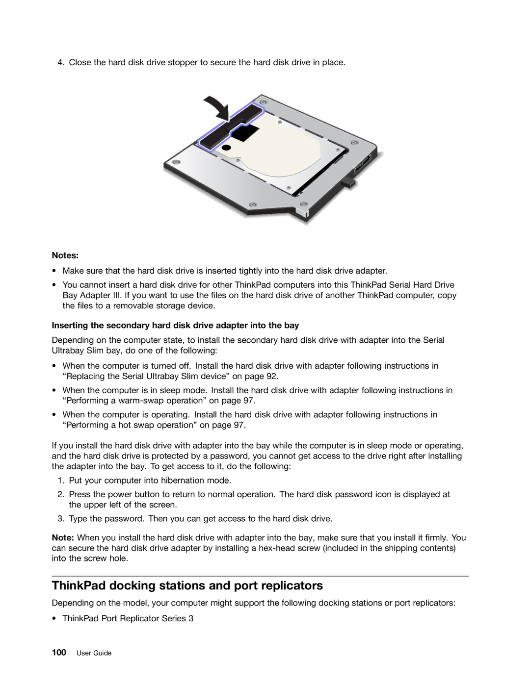 Lenovo 23539KU manual ThinkPad docking stations and port replicators 