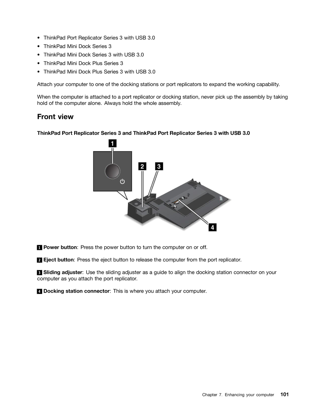 Lenovo 23539KU manual Front view 