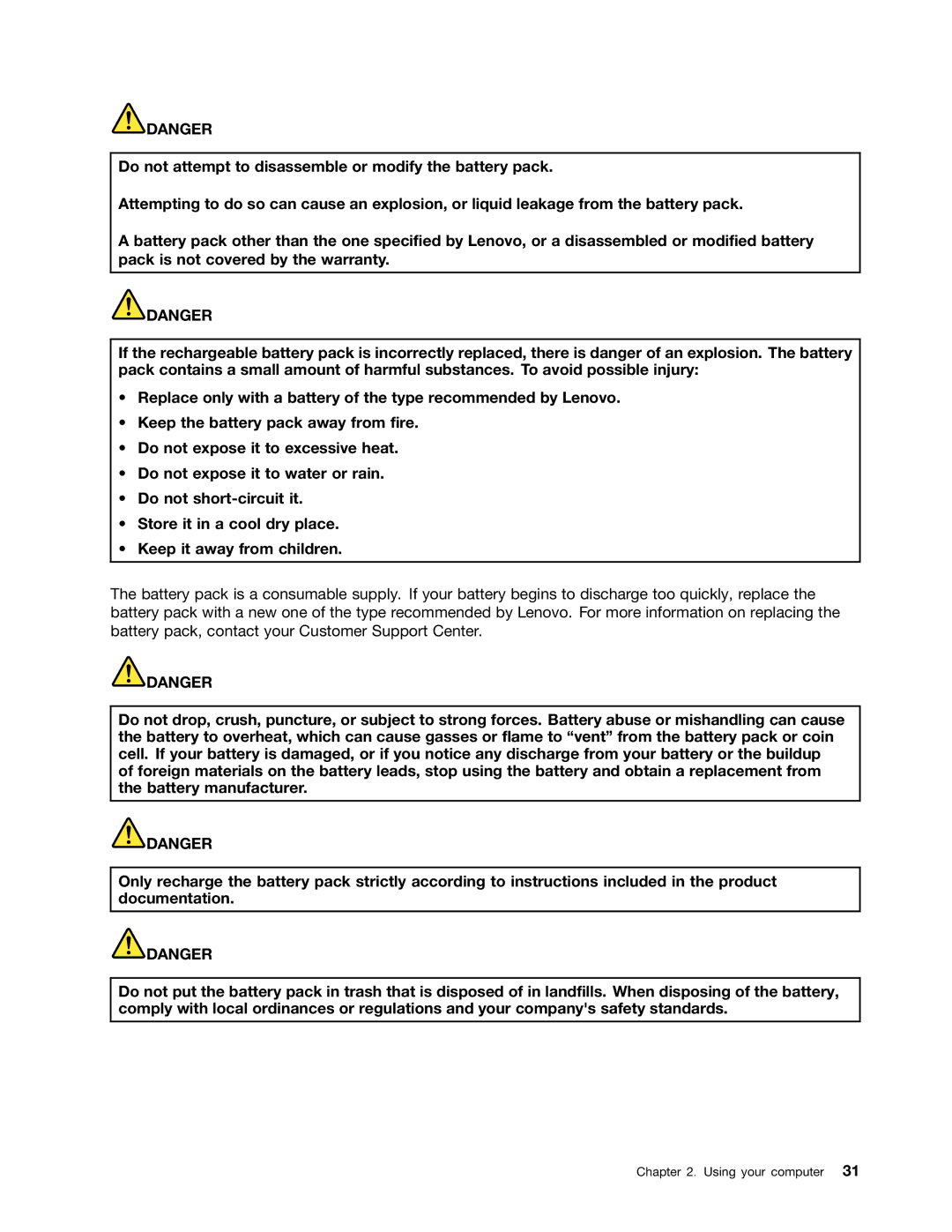 Lenovo 23539KU manual Using your computer 