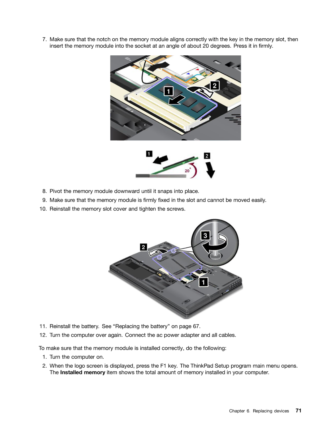 Lenovo 23539KU manual Replacing devices 