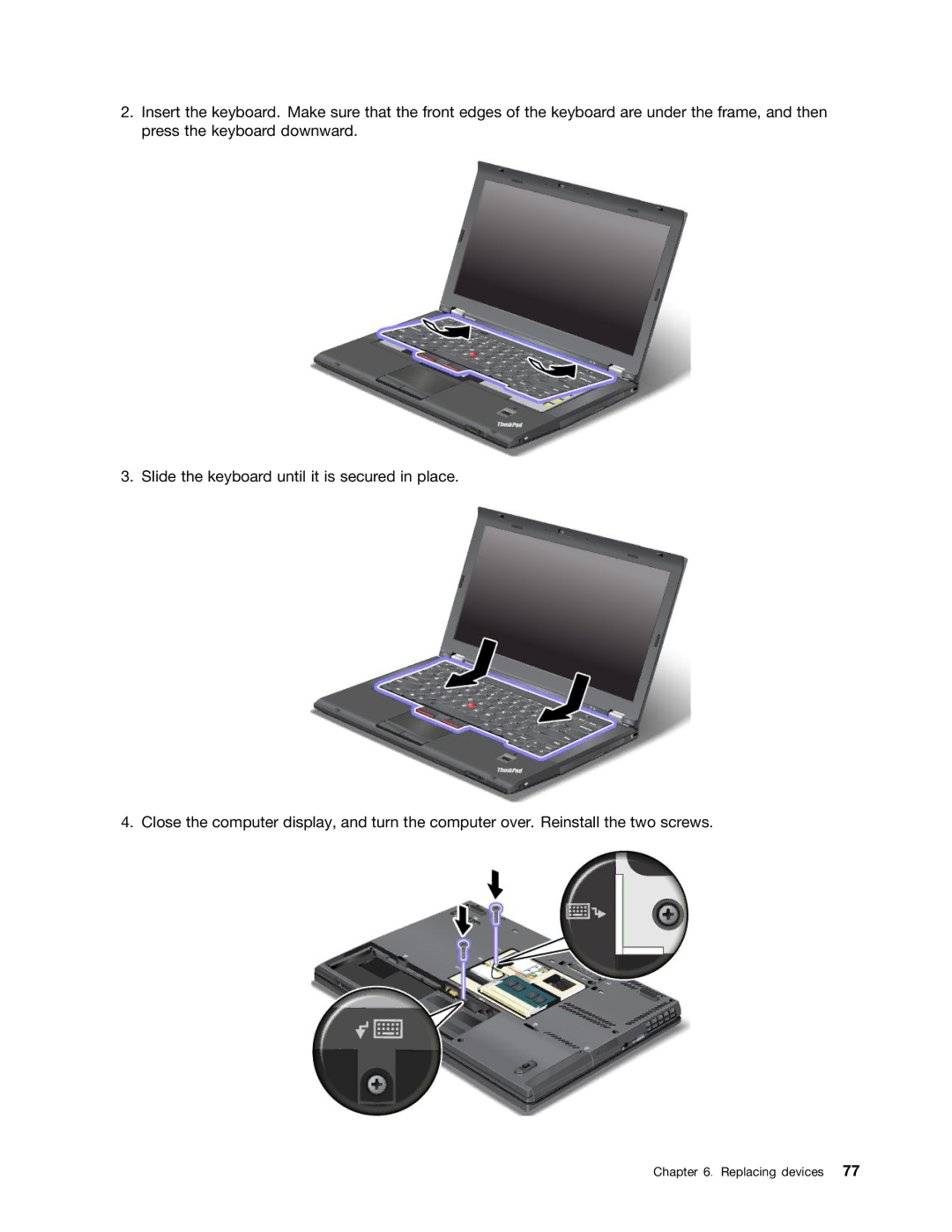 Lenovo 23539KU manual Replacing devices 