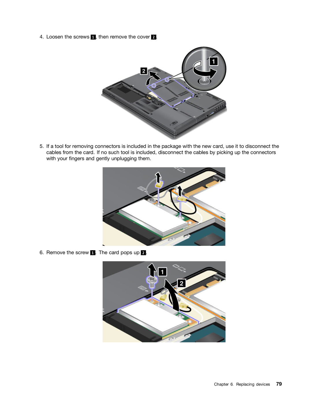 Lenovo 23539KU manual Replacing devices 