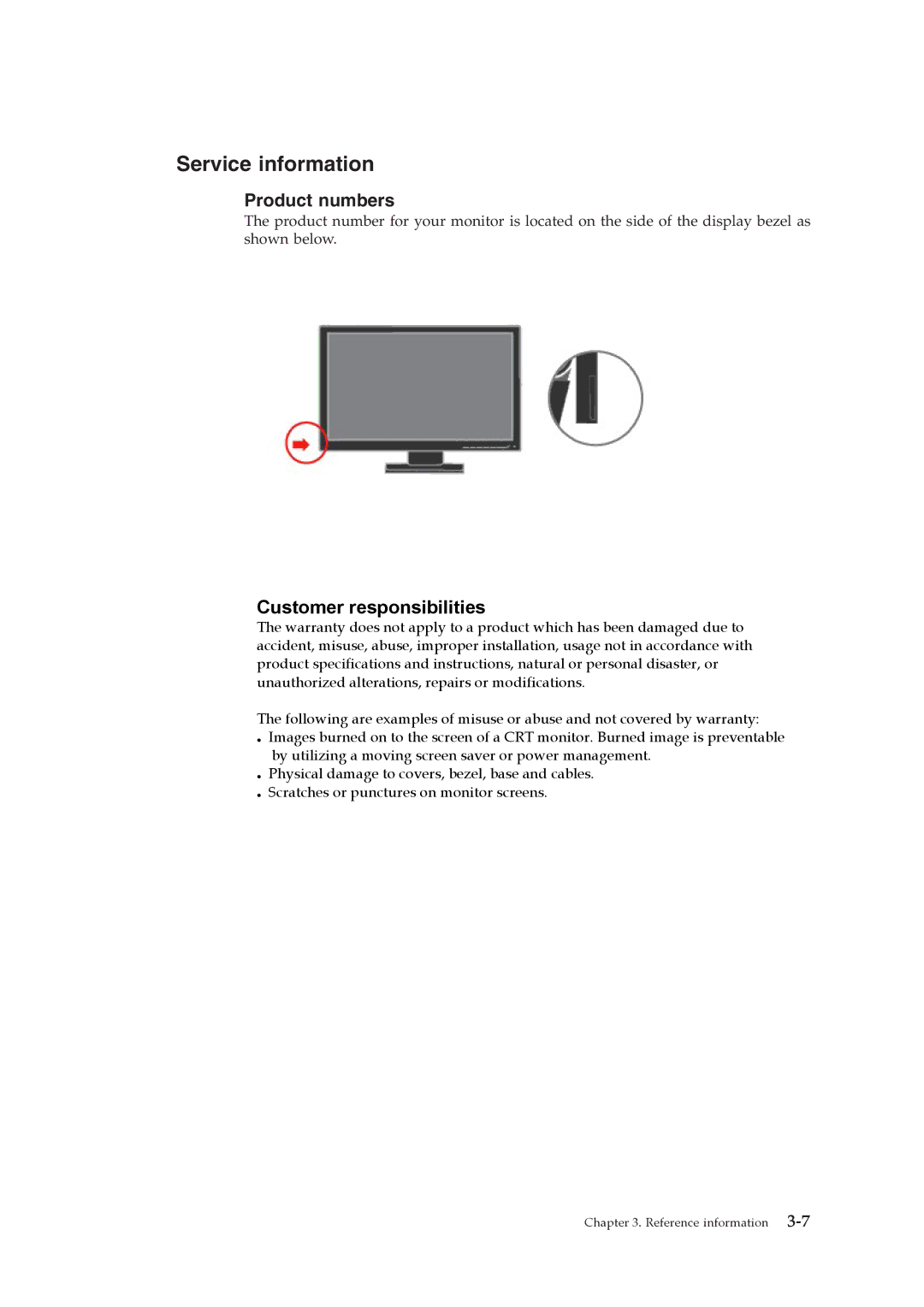 Lenovo 2448HB6 manual Service information, Customer responsibilities 