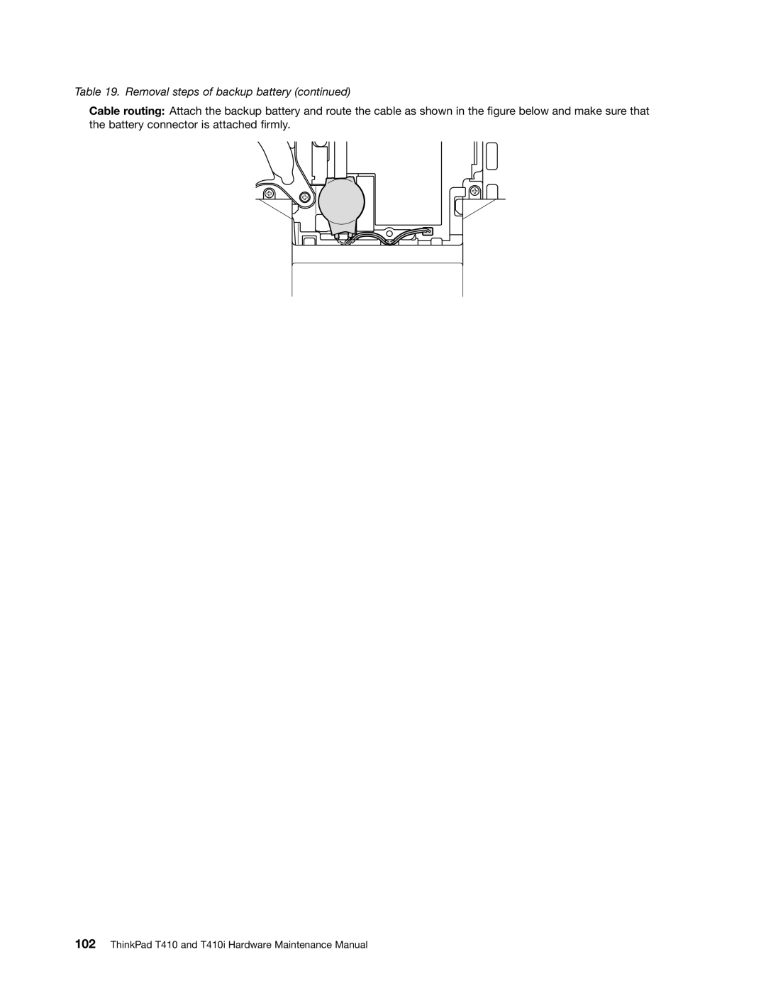 Lenovo 2518X01, 2522K4U manual Removal steps of backup battery 