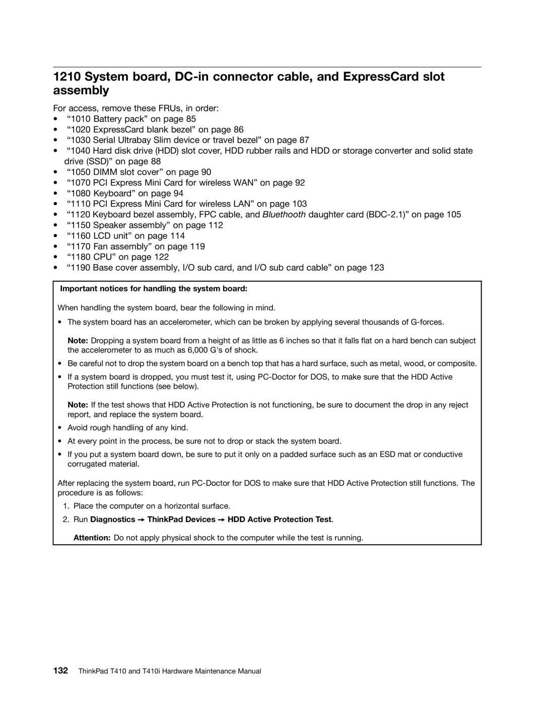 Lenovo 2518X01, 2522K4U manual Important notices for handling the system board 