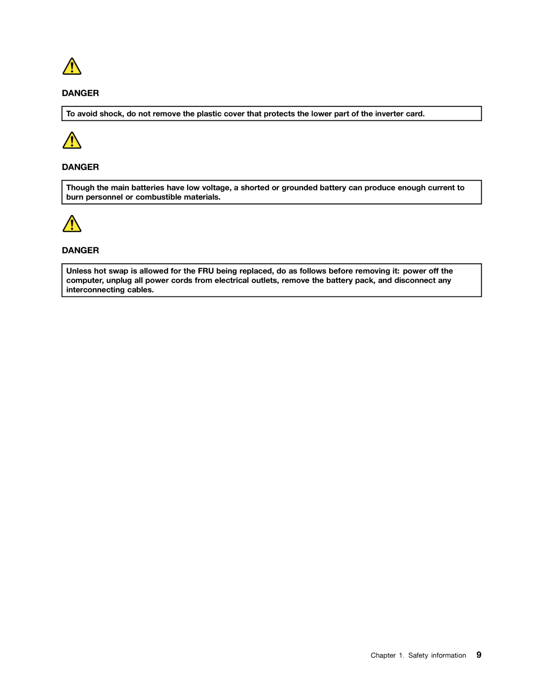 Lenovo 2522K4U, 2518X01 manual Safety information 