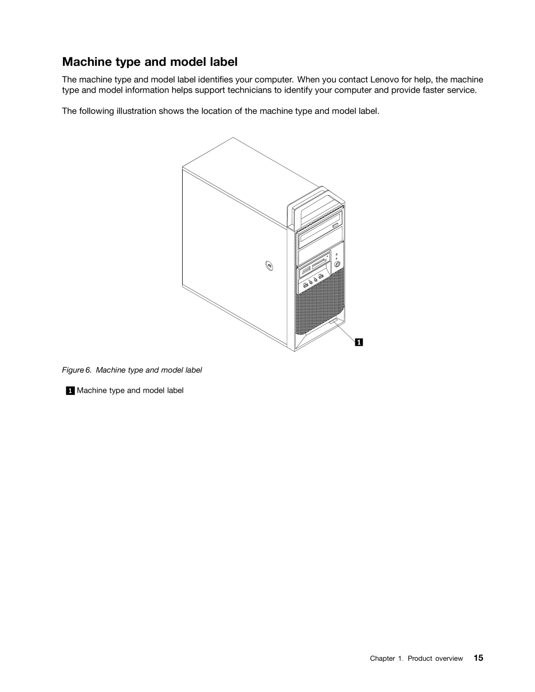 Lenovo 2555, 2551, 2552, 2554, 2553 manual Machine type and model label 