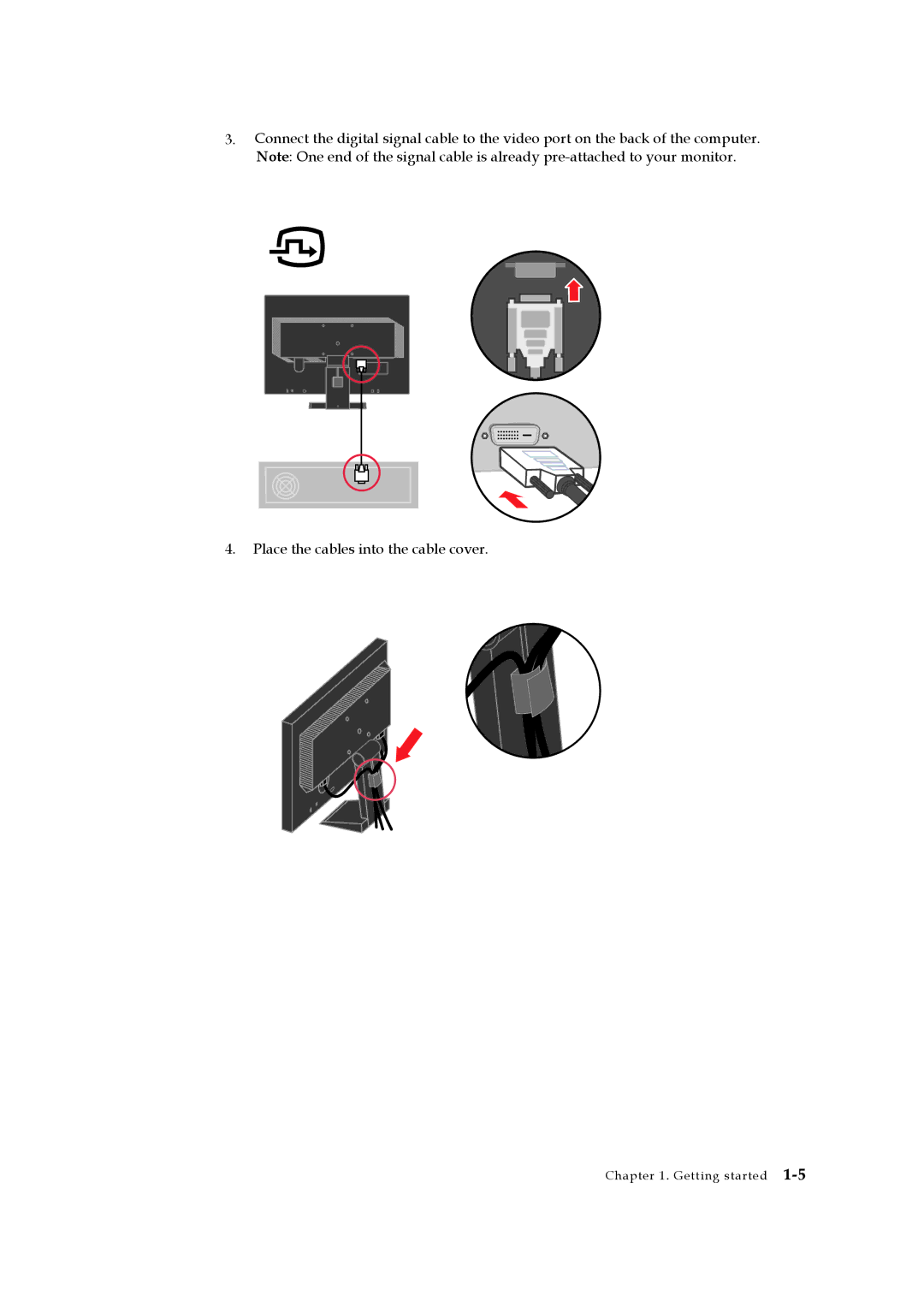 Lenovo 2572HB6 manual Place the cables into the cable cover 