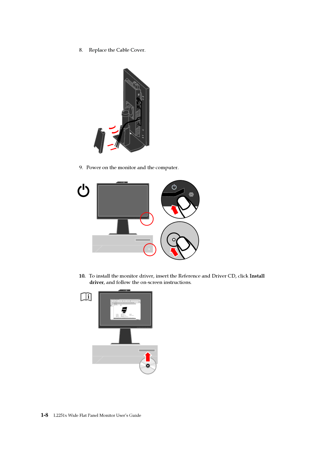 Lenovo 2578HB6 manual 8L2251x Wide Flat Panel Monitor User’s Guide 