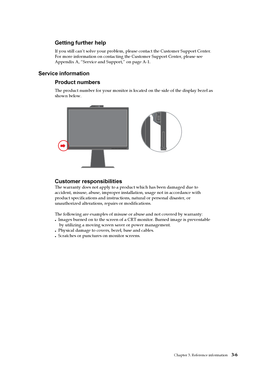 Lenovo 2578HB6 manual Getting further help, Service information Product numbers, Customer responsibilities 