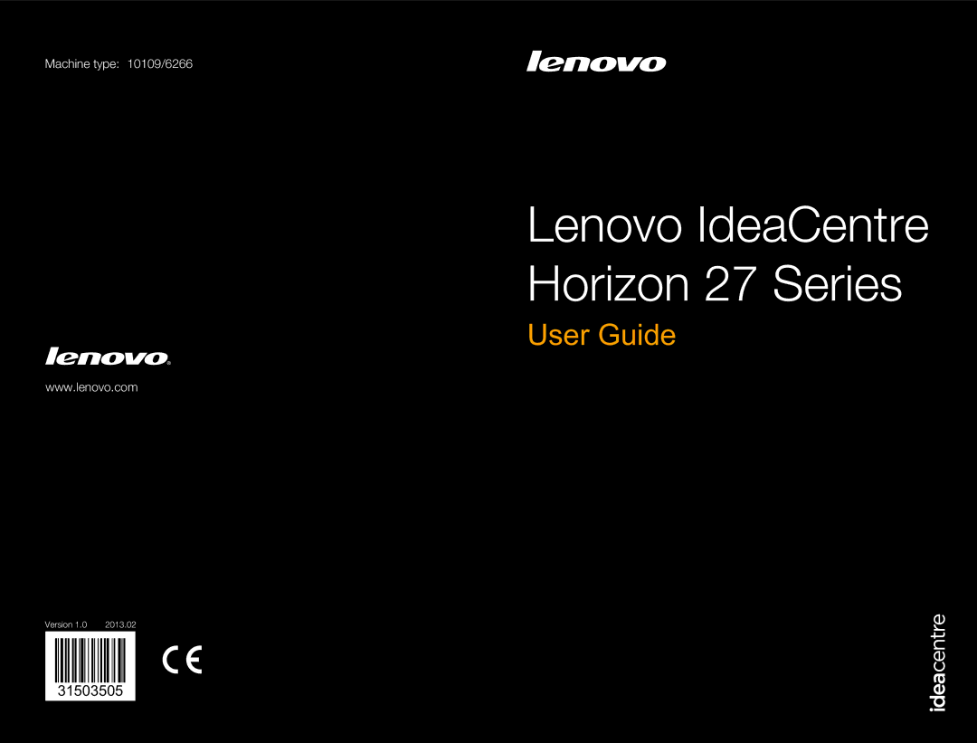 Lenovo manual Lenovo IdeaCentre Horizon 27 Series 