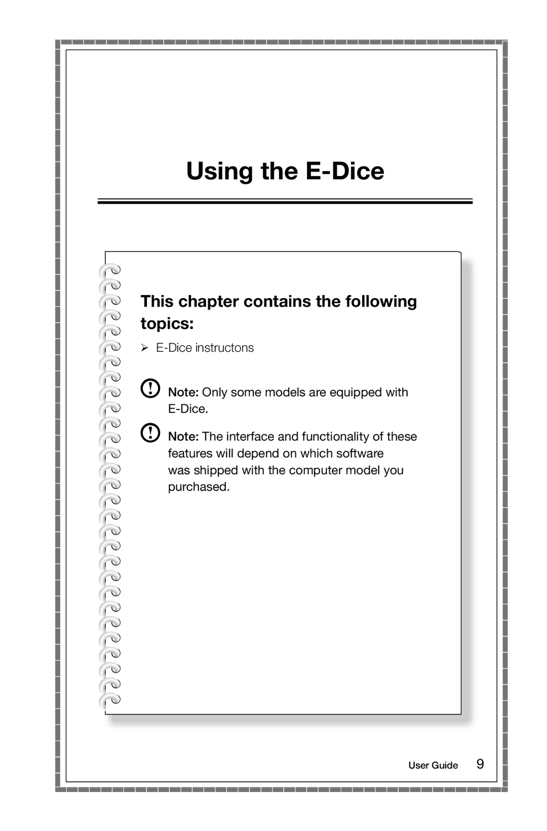 Lenovo 27 Series manual Using the E-Dice 