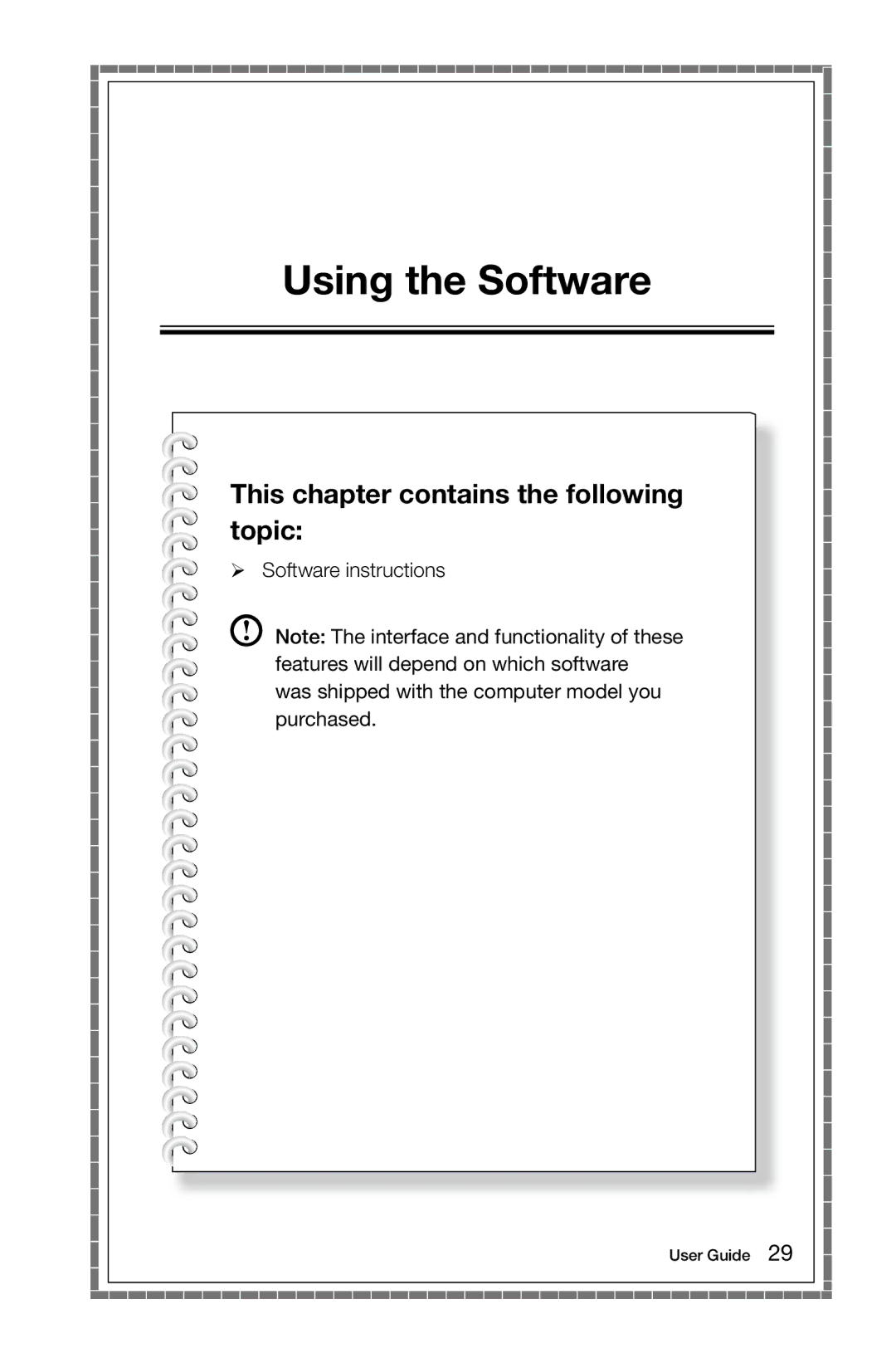 Lenovo 27 Series manual Using the Software 