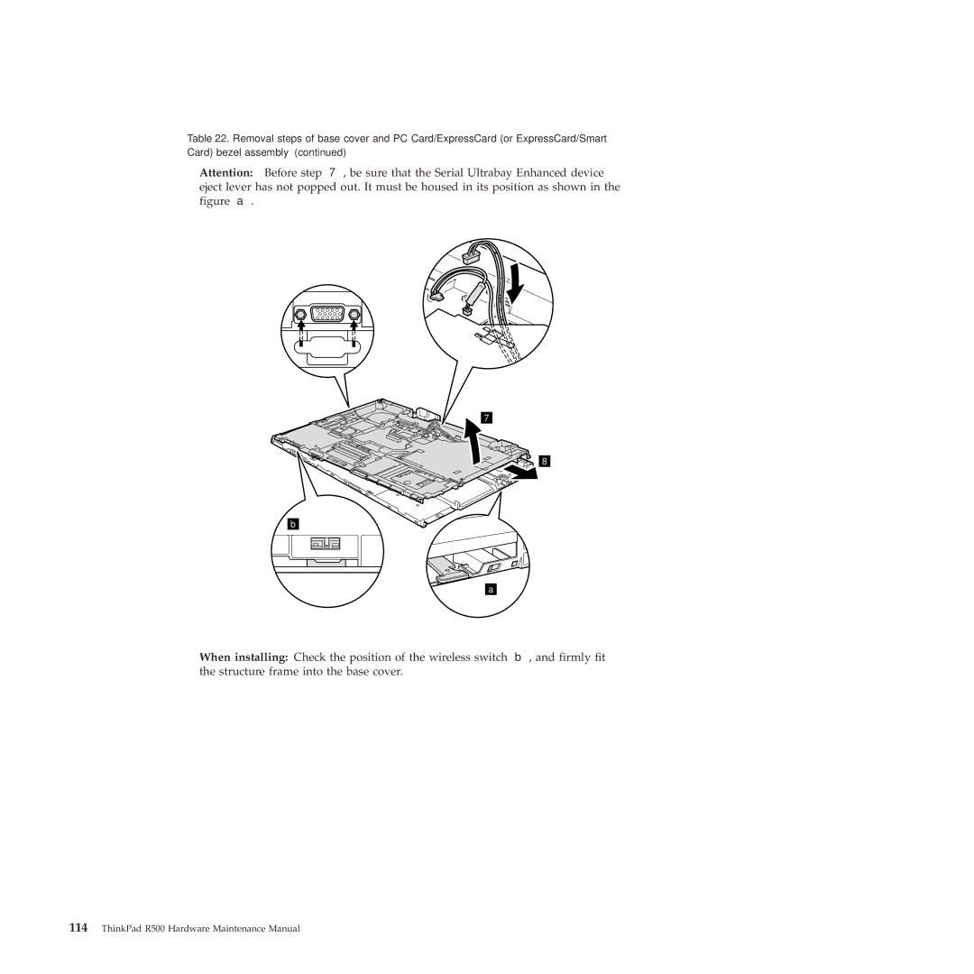 Lenovo 2717ASU manual ThinkPad R500 Hardware Maintenance Manual 