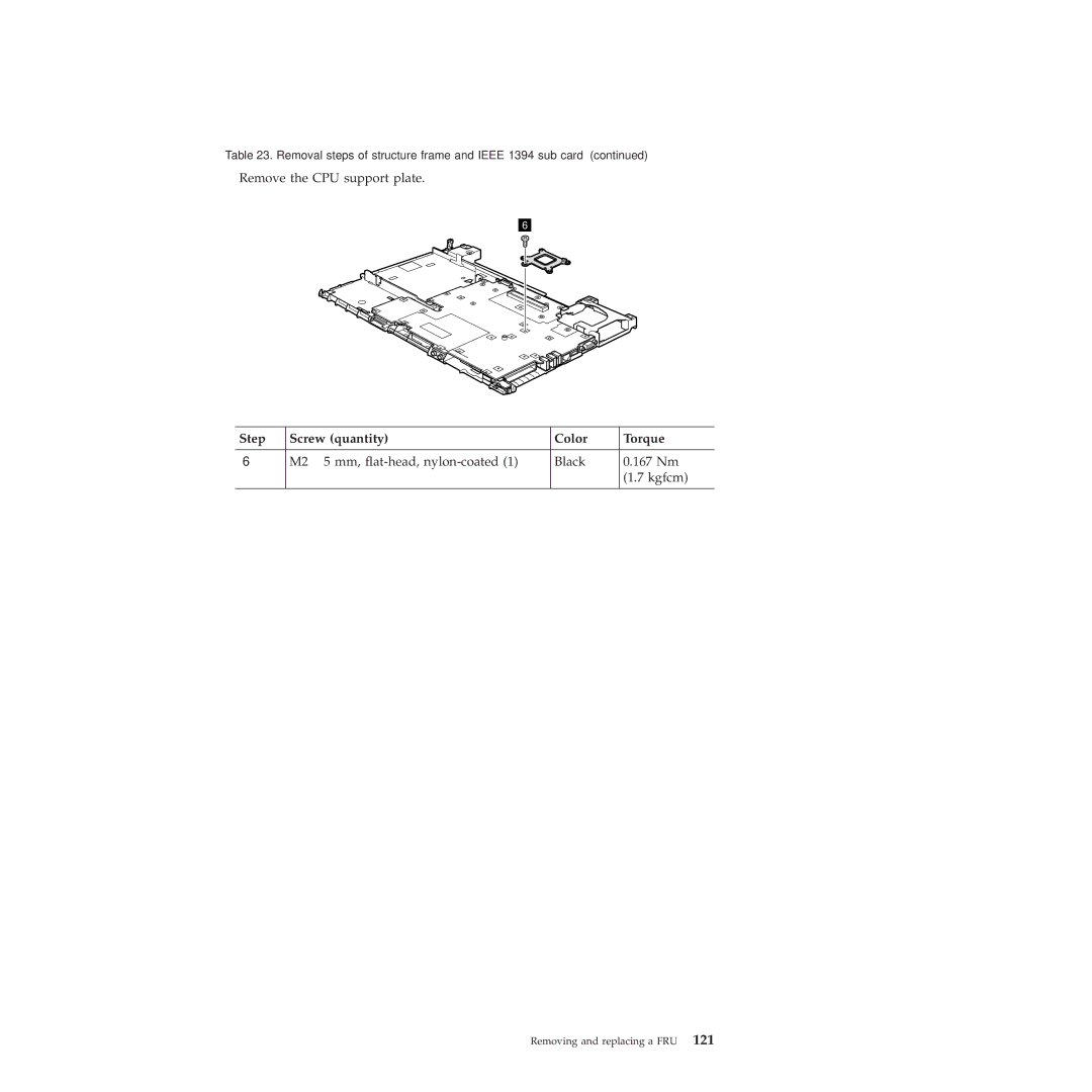 Lenovo 2717ASU manual Remove the CPU support plate 