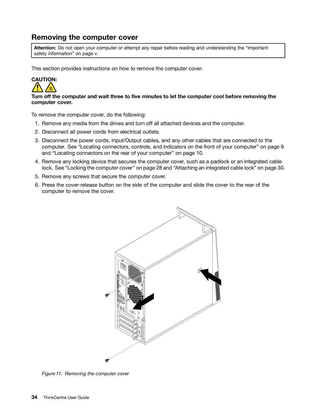 Lenovo 2756D7U, 2697 manual Removing the computer cover 