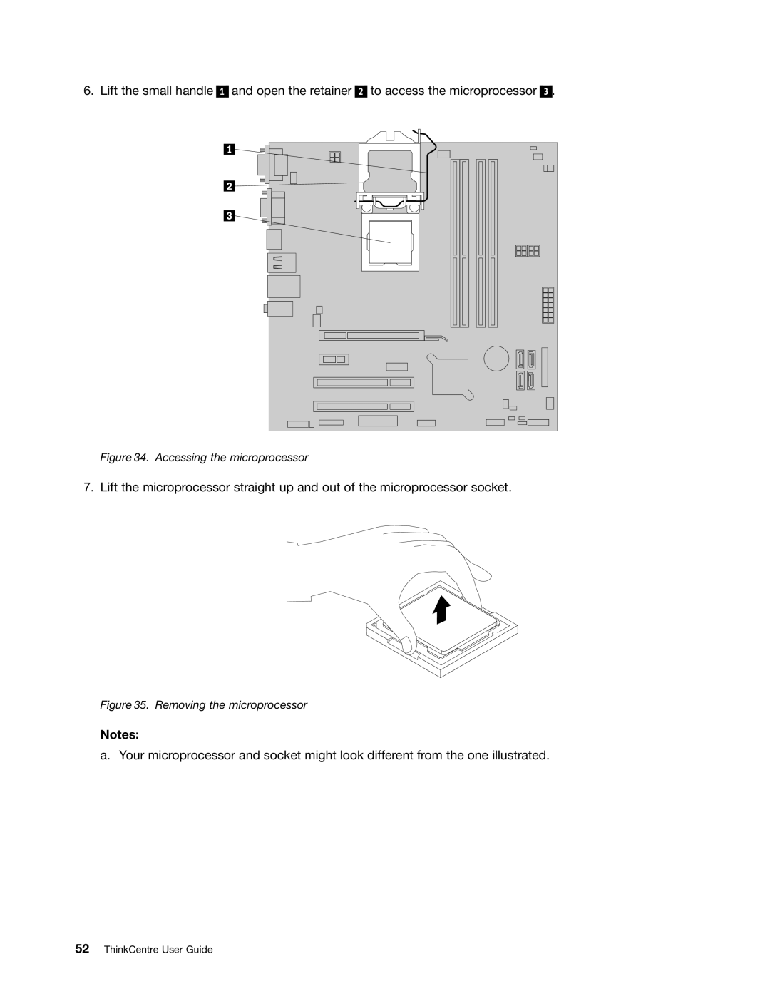 Lenovo 2756D7U, 2697 manual Accessing the microprocessor 