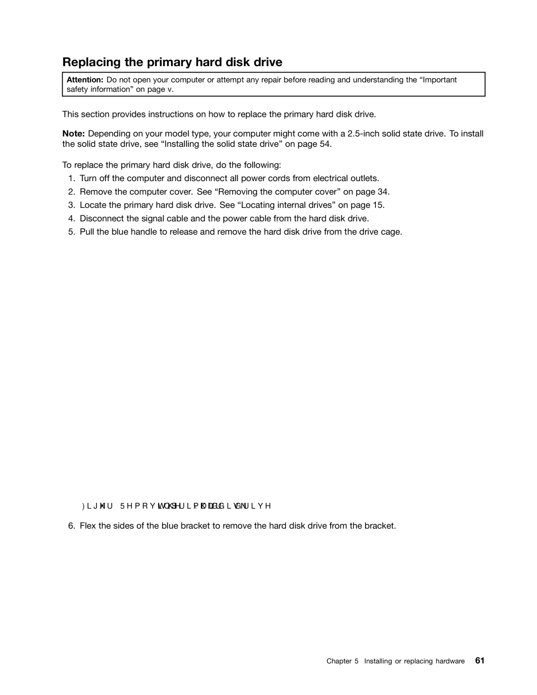 Lenovo 2697, 2756D7U manual Replacing the primary hard disk drive, Removing the primary hard disk drive 