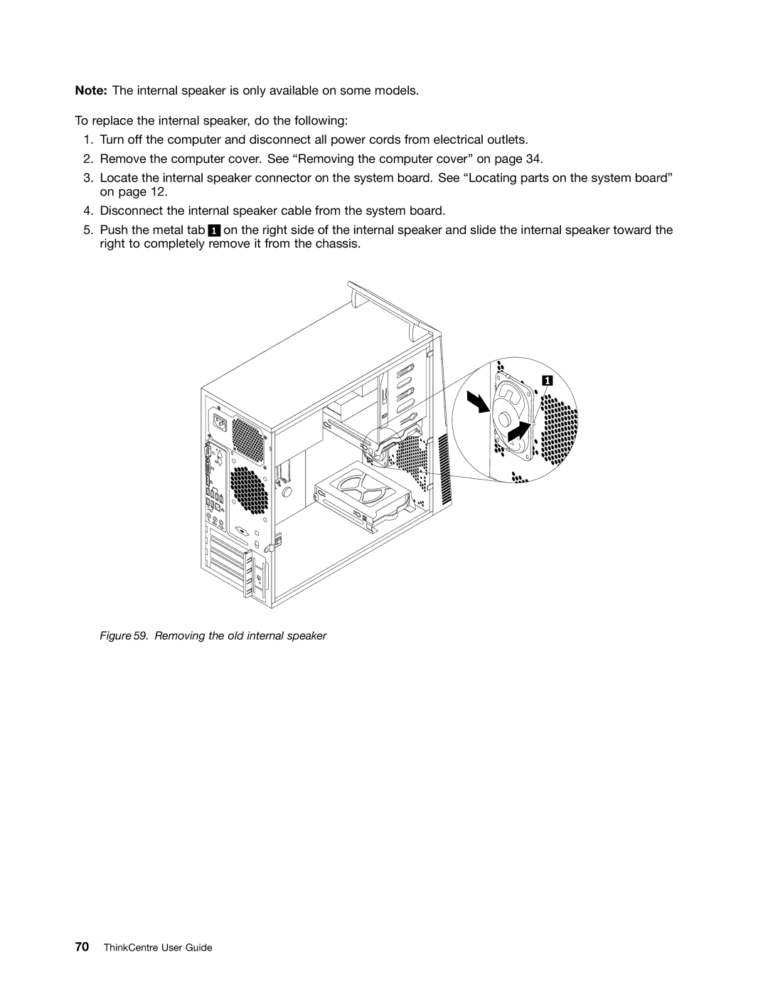 Lenovo 2756D7U, 2697 manual Removing the old internal speaker 