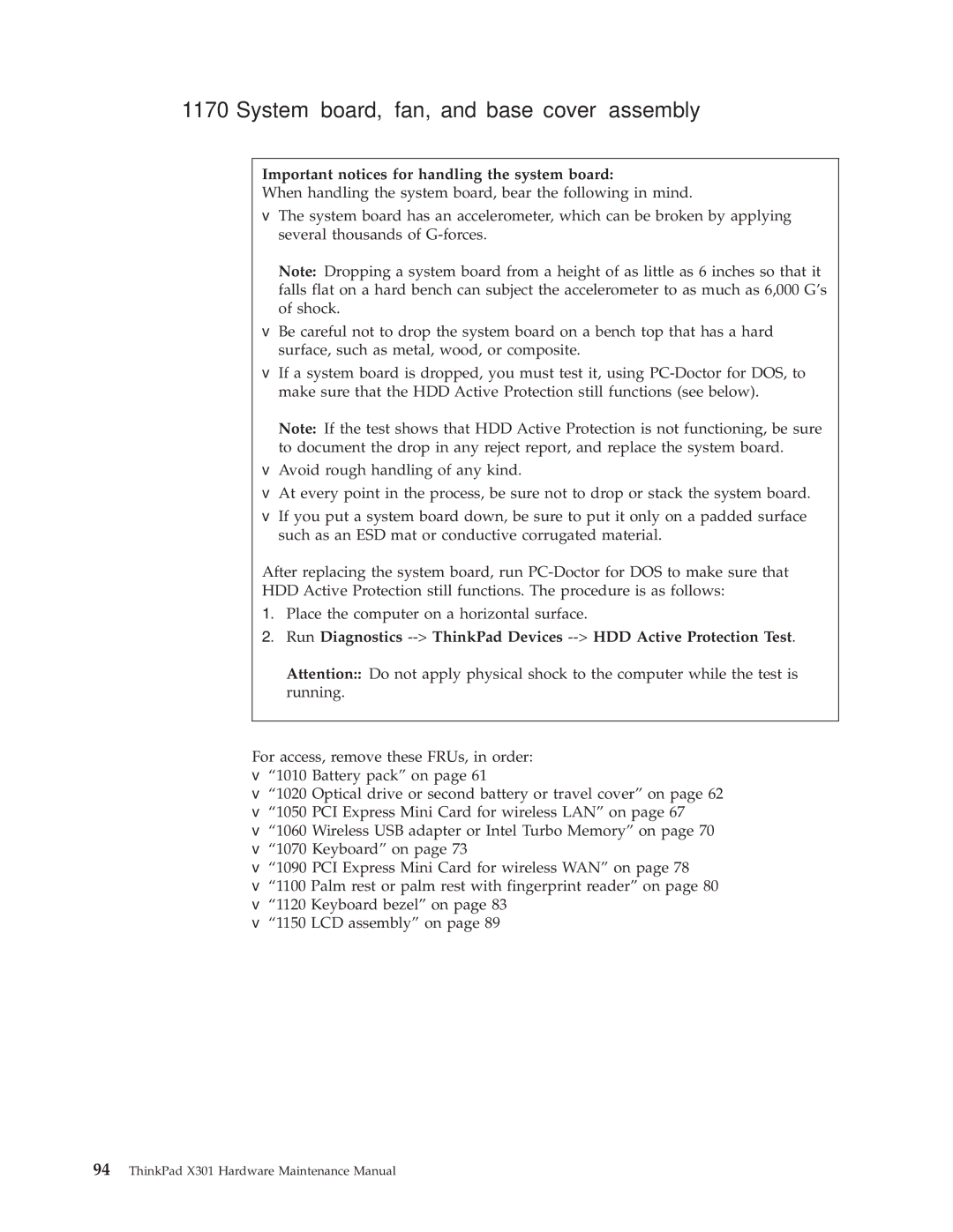 Lenovo 27763PU, 27763DU manual System board, fan, and base cover assembly, Important notices for handling the system board 