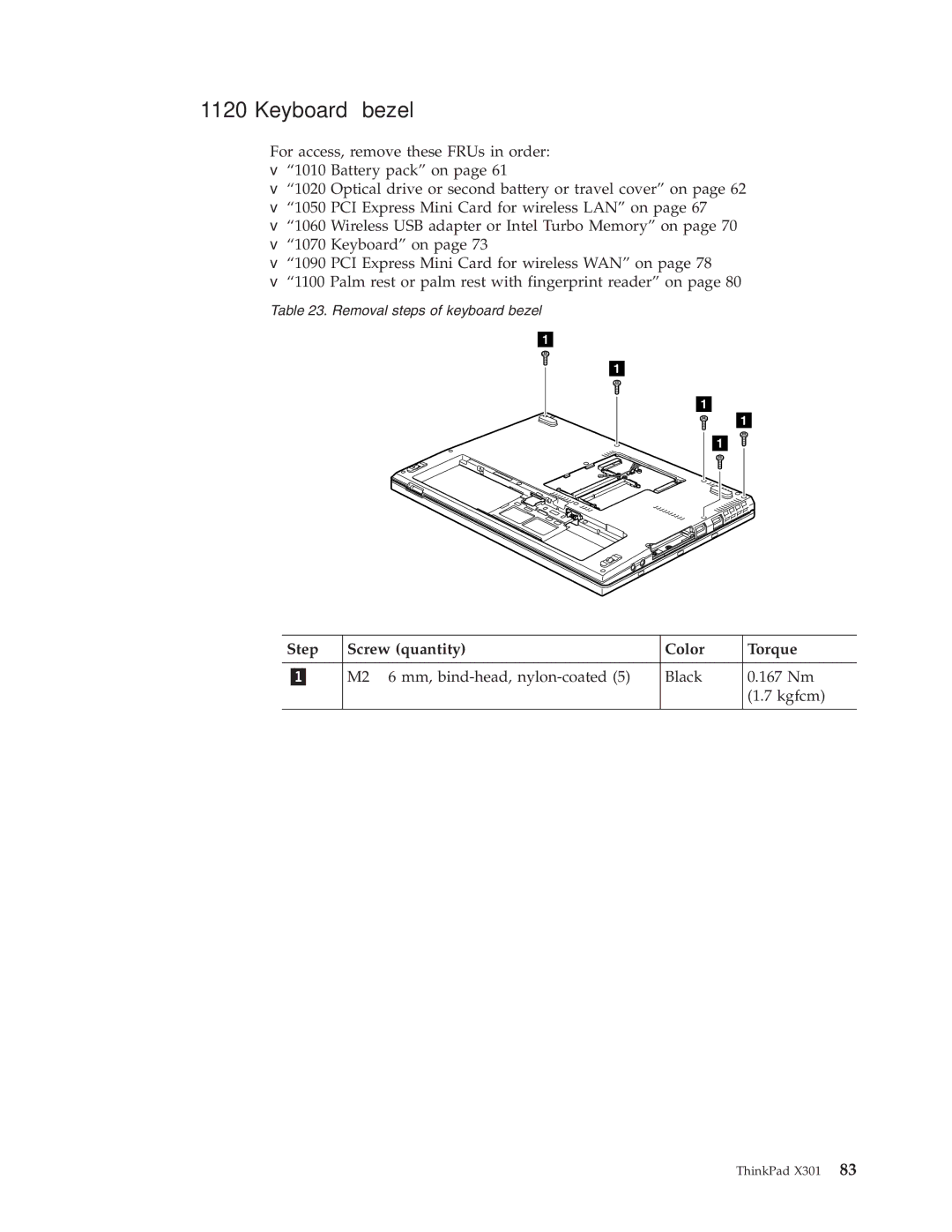 Lenovo 27763DU, 27763PU, 27763CU manual Keyboard bezel 