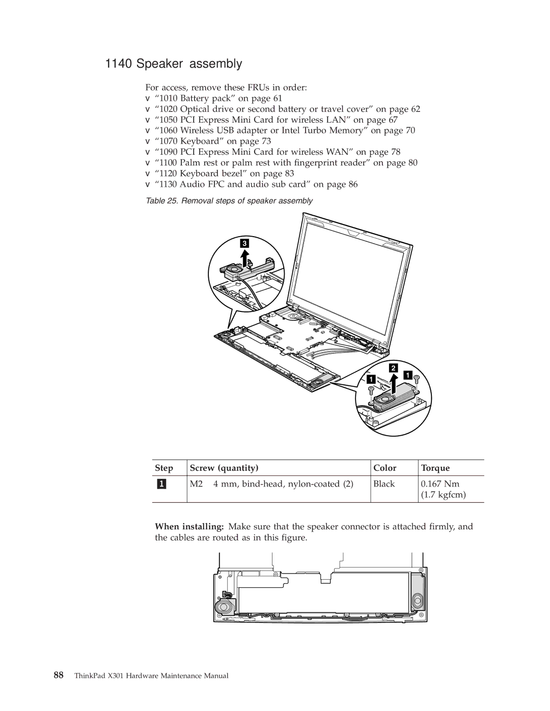 Lenovo 27763PU, 27763DU, 27763CU manual Speaker assembly 