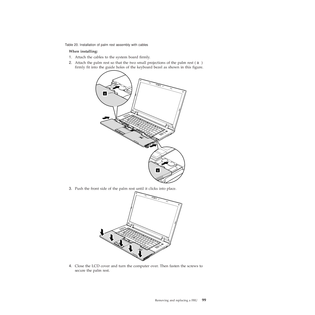 Lenovo SL410, 28472JU, SL510, 28472PU, 28472QU manual When installing 