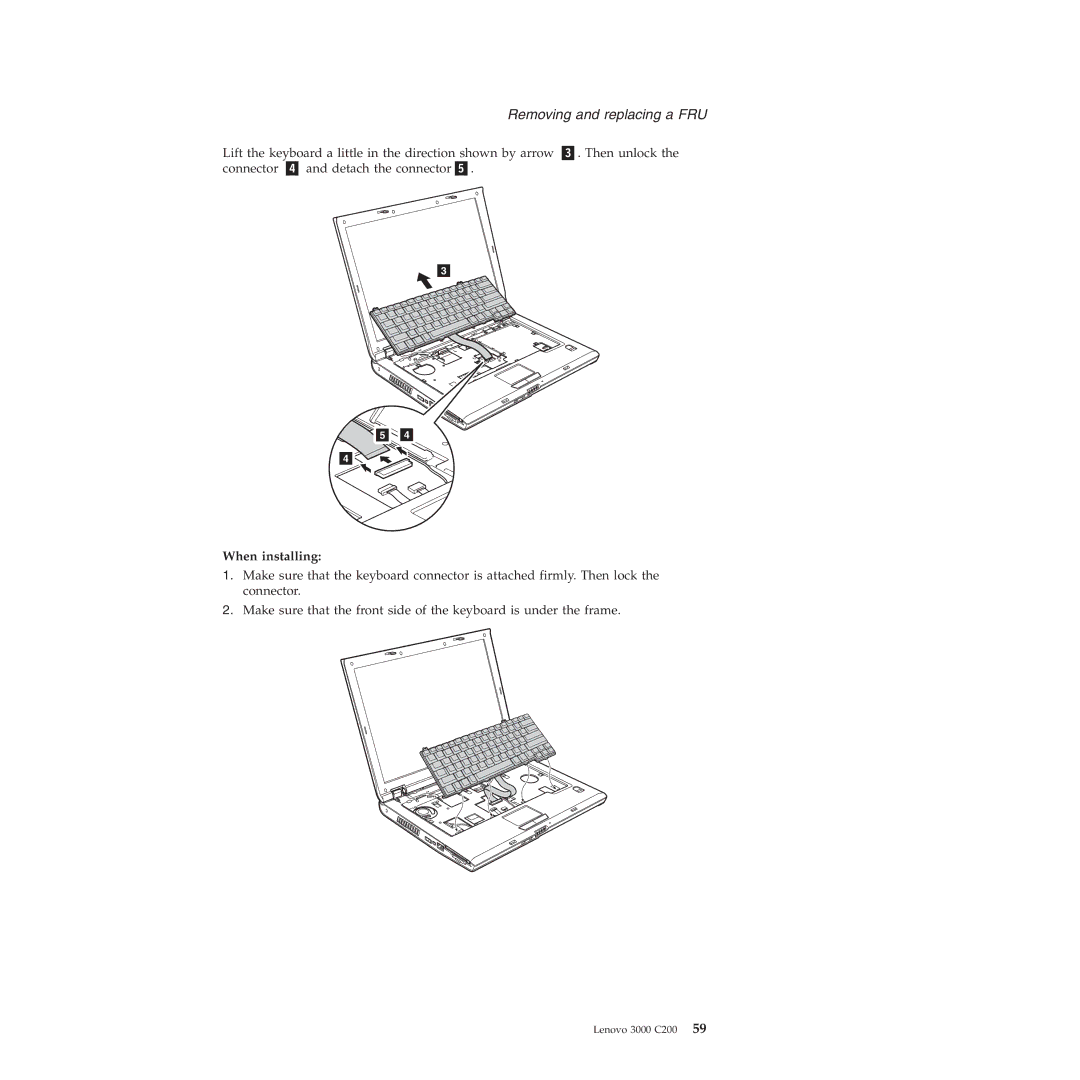 Lenovo 3000 C200 manual When installing 