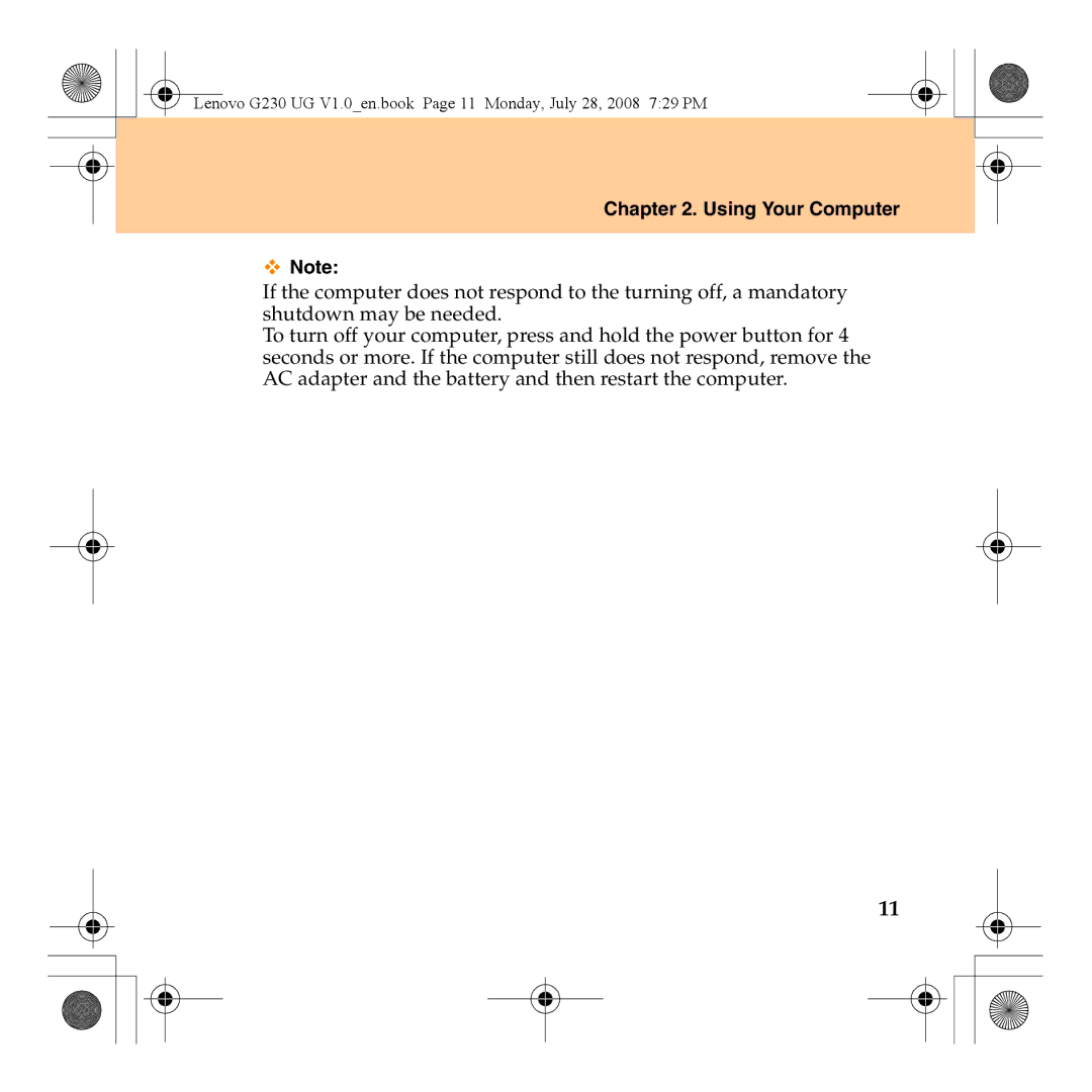 Lenovo 3000 G230 manual Using Your Computer 