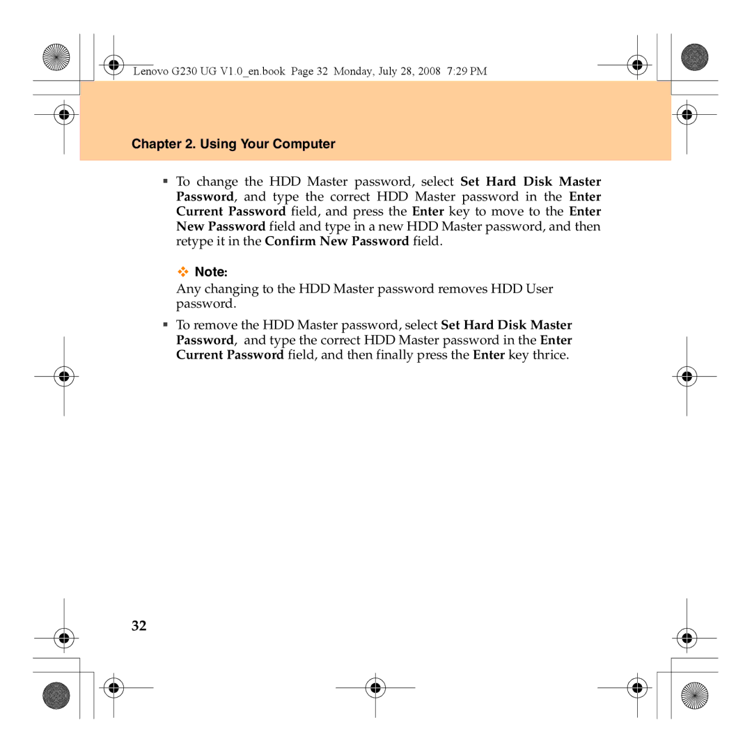 Lenovo 3000 G230 manual Using Your Computer 