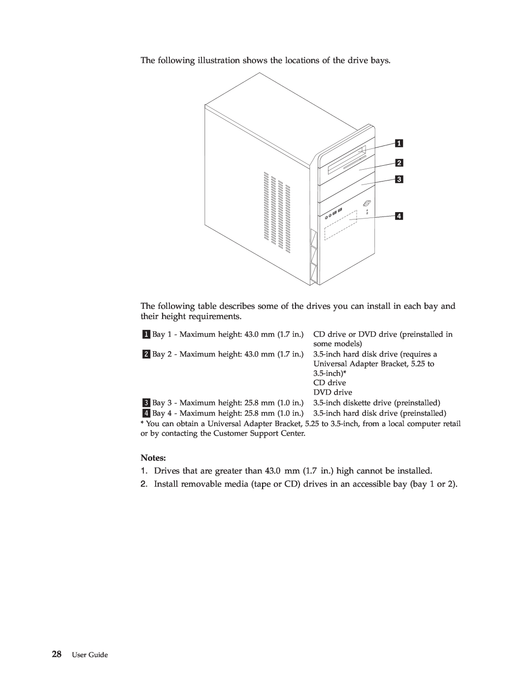 Lenovo 3000 J Series manual Notes 