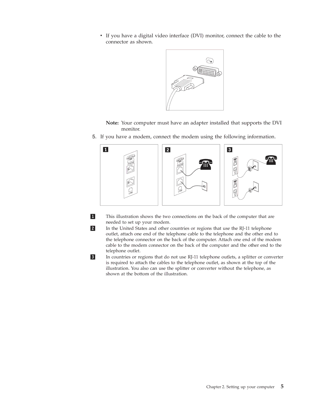 Lenovo 3000 J Series manual Setting up your computer 