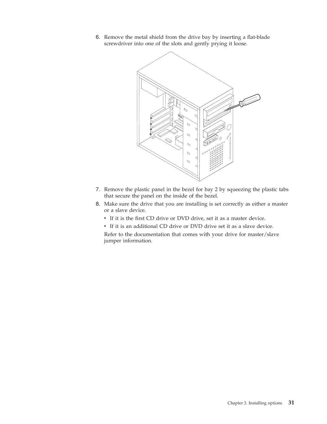 Lenovo 3000 J Series manual Installing options 