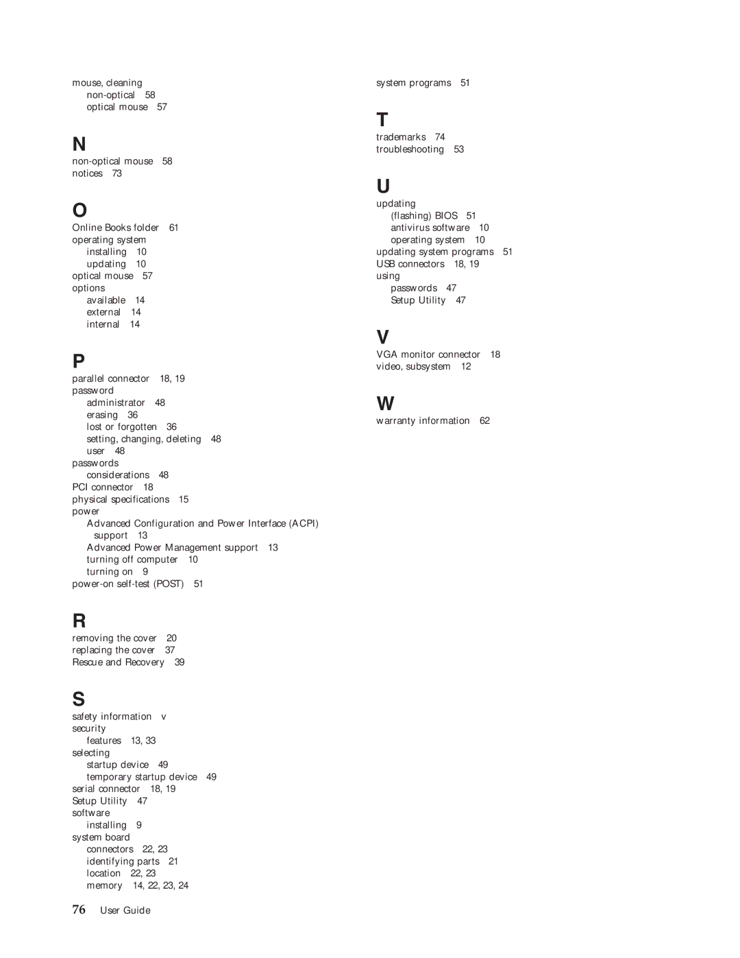 Lenovo 3000 J Series manual 14, 22, 23 