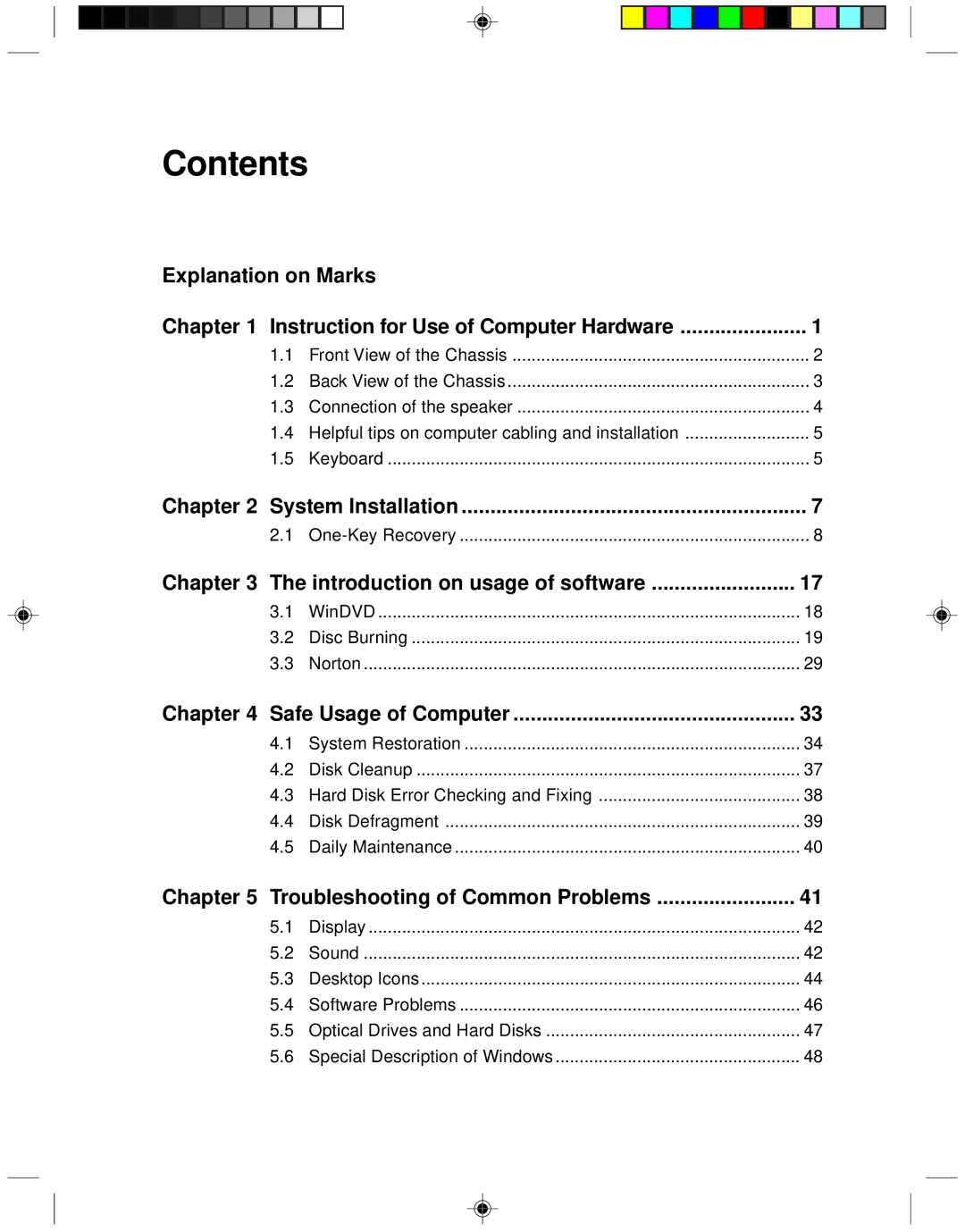 Lenovo 3000H manual Contents 