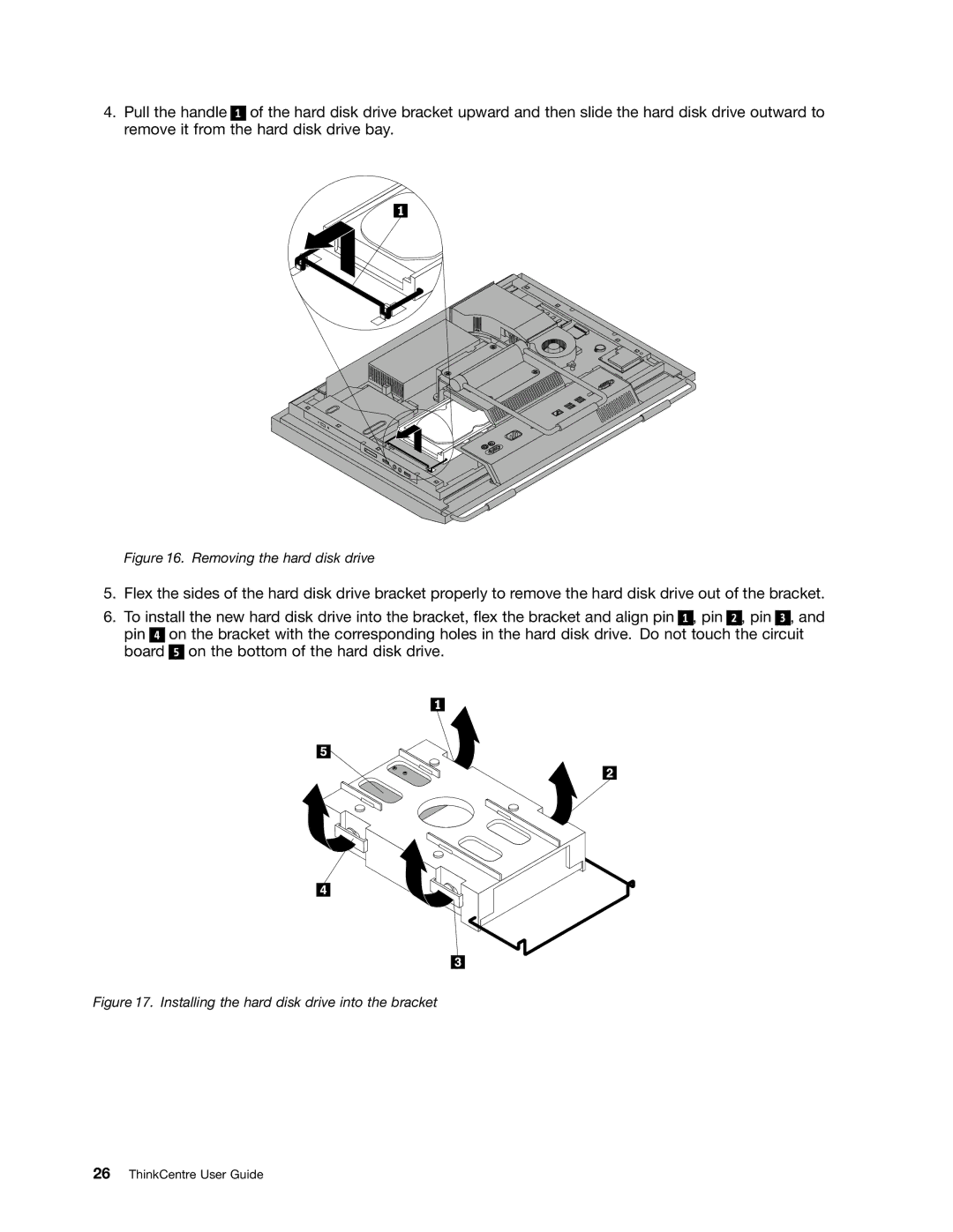 Lenovo 5205, 3091, 3265, 4285, 870, 852, 800, 5248, 3678, 3650, 3429, 3373, 2557, 2471 manual Removing the hard disk drive 