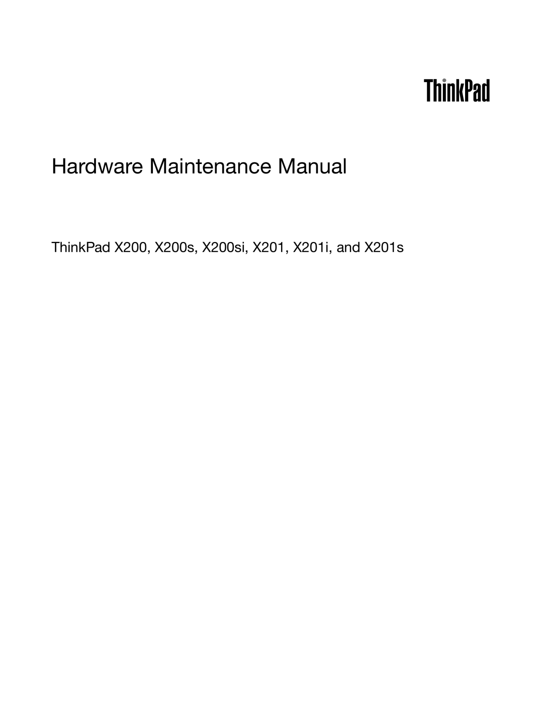 Lenovo 3093AC6 manual Hardware Maintenance Manual 