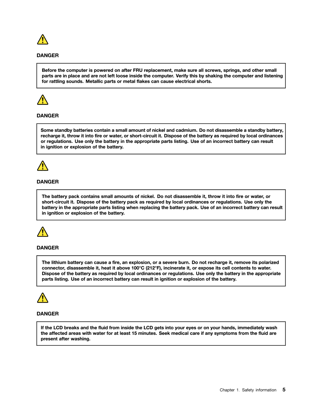 Lenovo 3093AC6 manual Safety information 