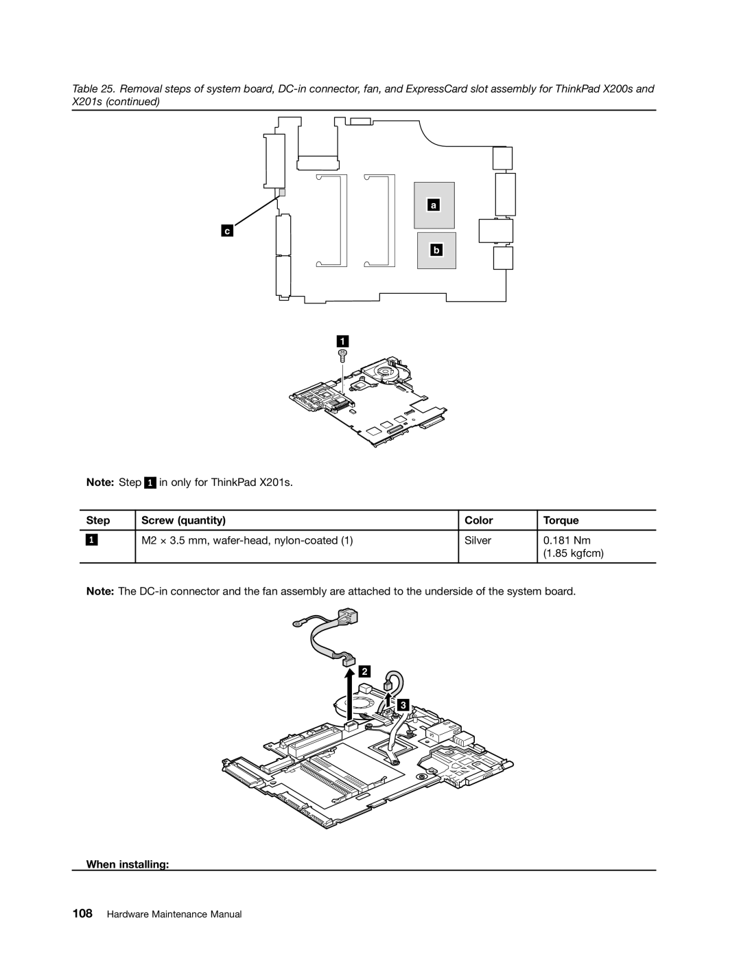 Lenovo 3093AC6 manual When installing 