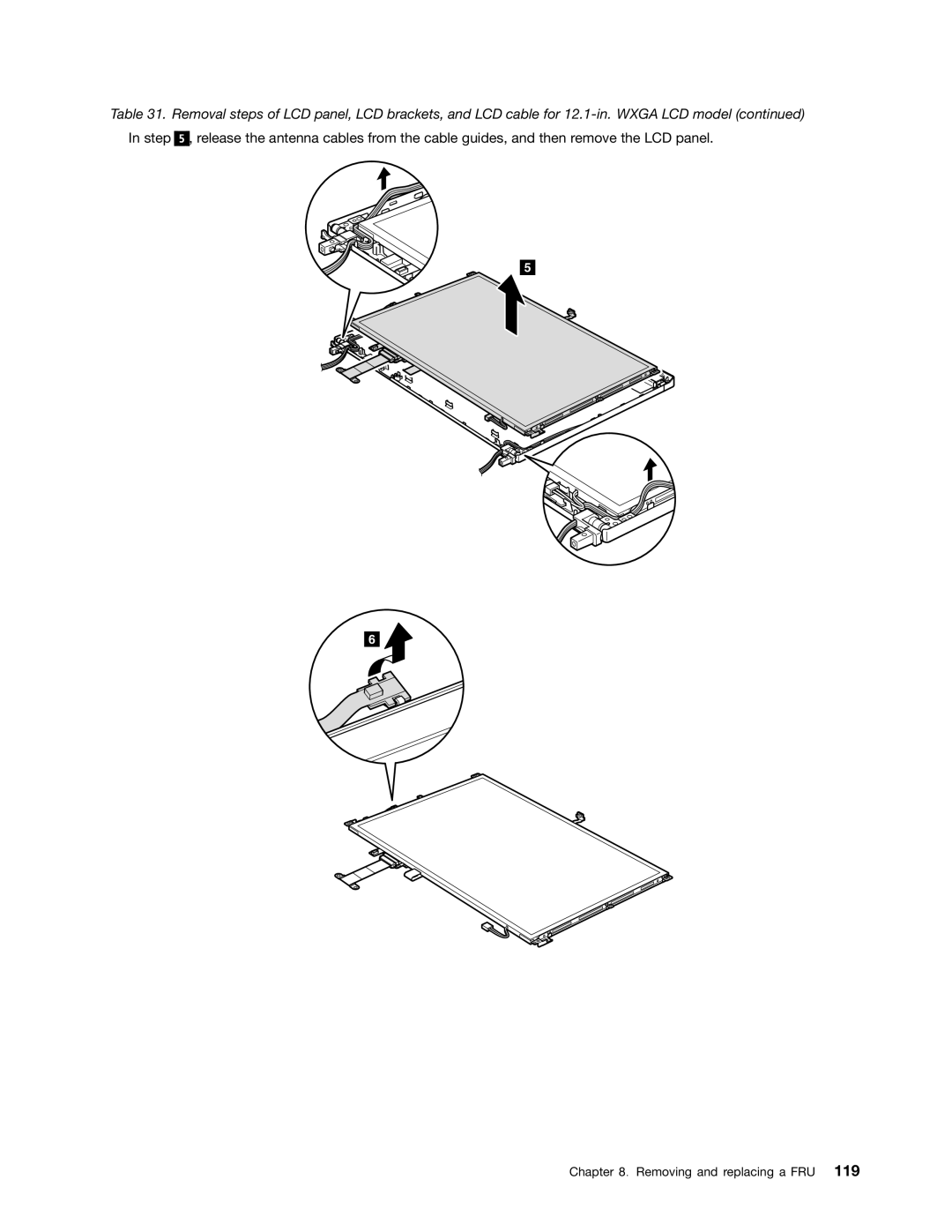 Lenovo 3093AC6 manual Removing and replacing a FRU 